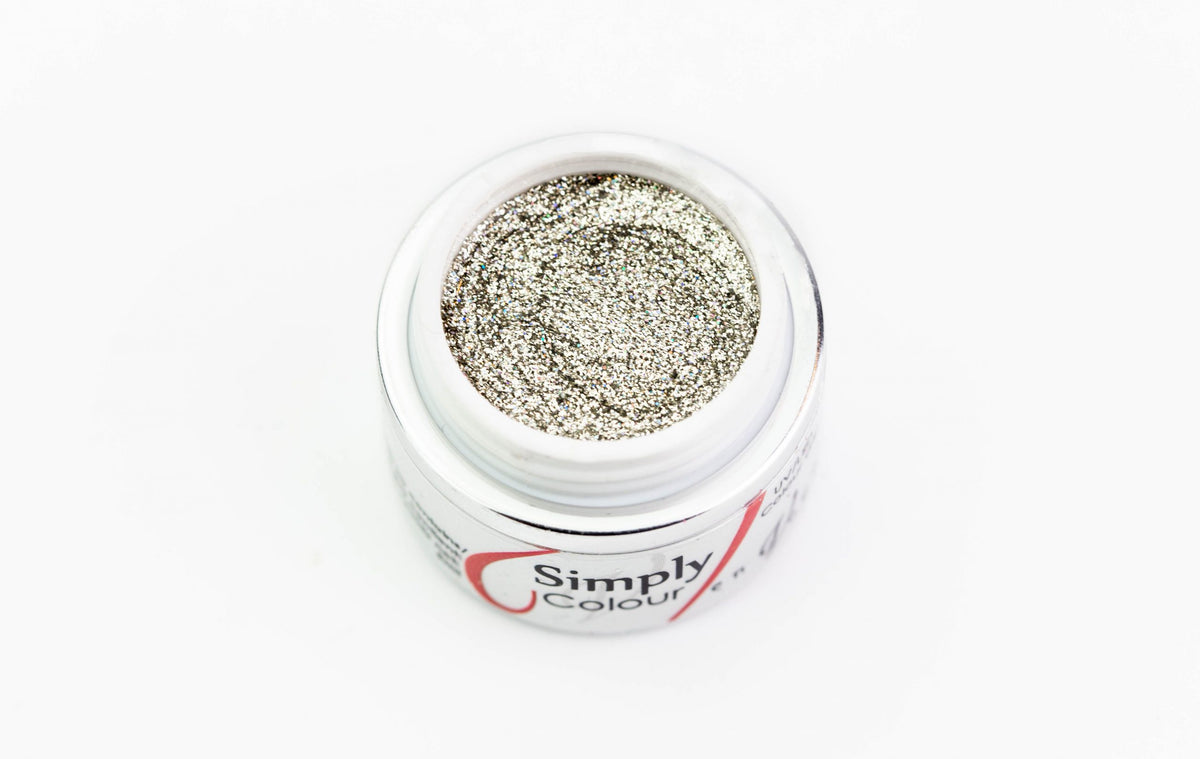 Gel Simply Colour Glitter Specialty 25kt Silver
