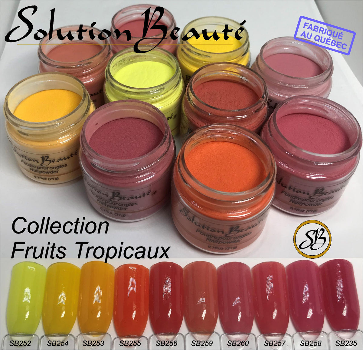 Poudre Solution Beauté Mini Collection Fruits Tropicaux