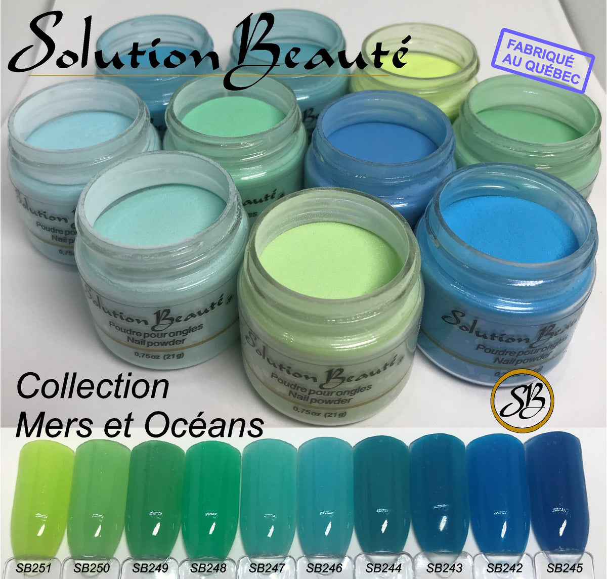 Poudres Solution Beauté Collection Mers et Océans - Format Régulier