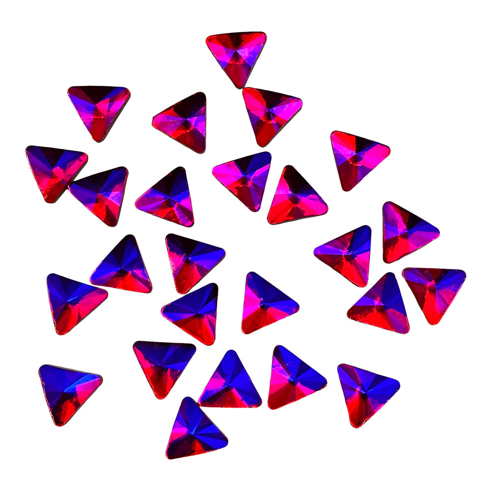 Diamants AB rose bleu | Moyen triangle