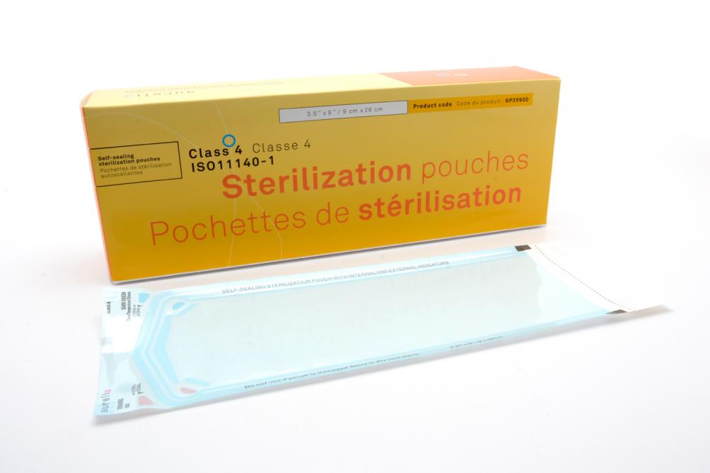 Pochettes de stérilisation autoscellantes 89 mm x 133 mm – O'Pure  Distribution