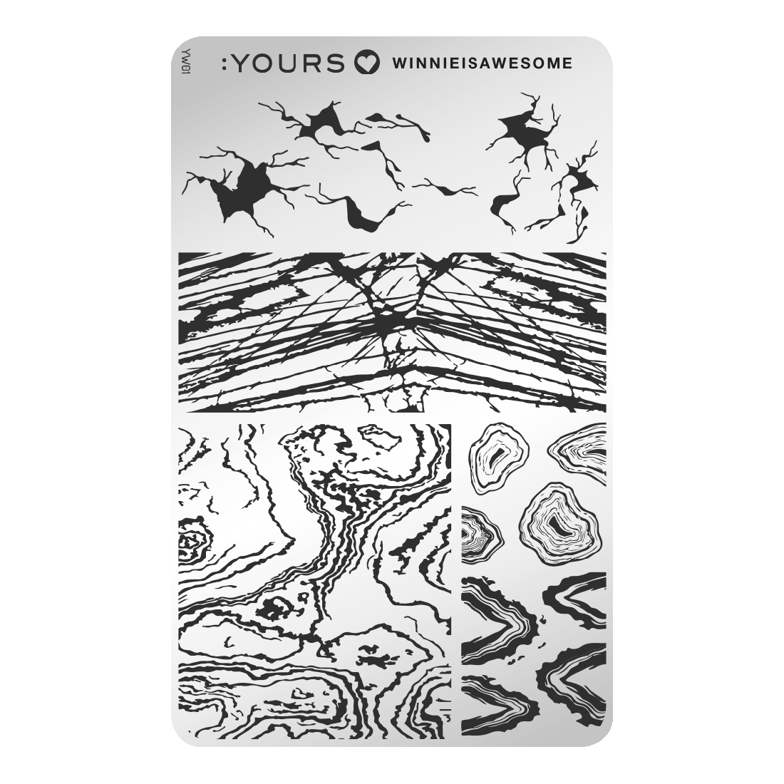 Stamping PlateYours loves Winnie Marbles and Stones Academie